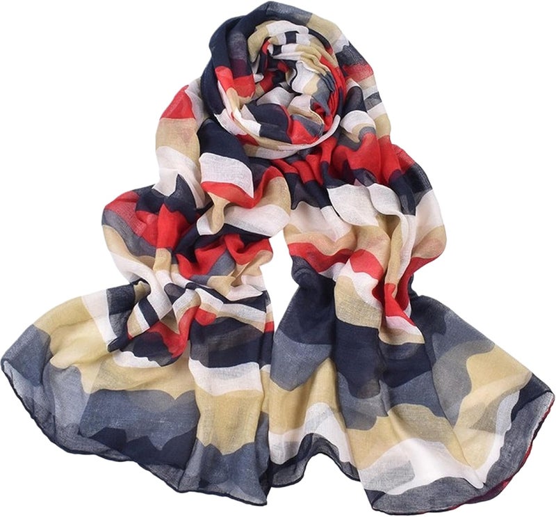 VJHX Leopard Print Shawls and Wraps for Womens Cheetah Hijab Scarf Voile Sheer Beach Scarves Sunscreen Head Shawl - Image 1